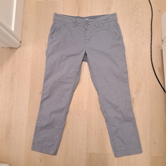 Horny Toad Grey Straight Leg Outdoor Grunge Hiking Camping Cropped Pants Size 6 - Picture 1 of 10